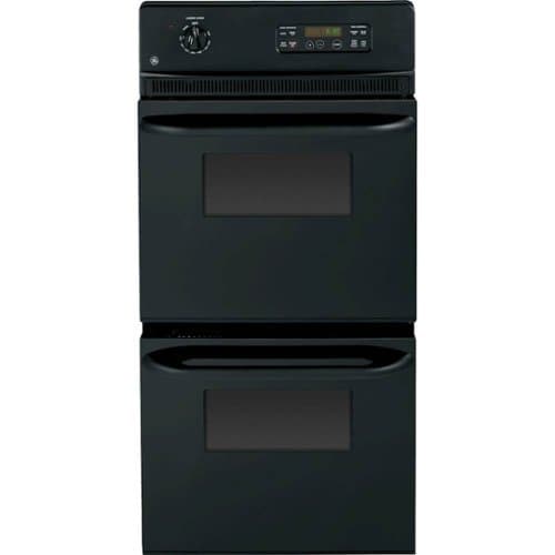 GE - 24" Built-In Double Electric Wall Oven - Black