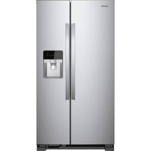 Whirlpool - 21.4 Cu. Ft. Side-by-Side Refrigerator - Monochromatic Stainless Steel
