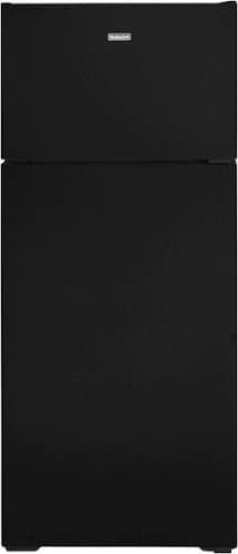 Hotpoint - 17.5 Cu. Ft. Top-Freezer Refrigerator with LED Interior Lighting - Black