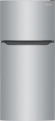 Frigidaire - 18.3 Cu. Ft. Garage Ready Top-Freezer Refrigerator - Stainless Steel