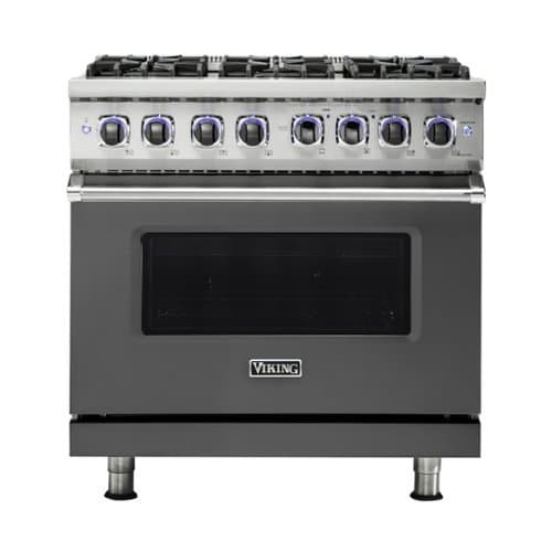 Viking - VGR Freestanding 7-Series Gas 36"W Range - Damascus Gray