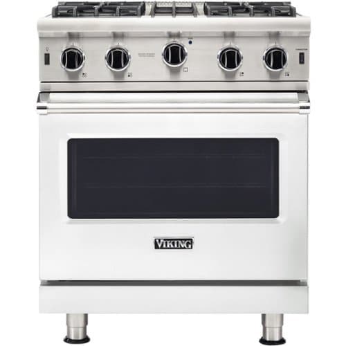 Viking - Professional 5 Series 4.0 Cu. Ft. Freestanding LP Gas Convection Range - Damascus Gray