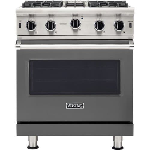 Viking - Professional 5 Series 4.0 Cu. Ft. Freestanding Gas Convection Range - Damascus Gray