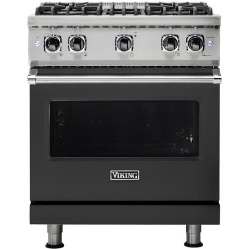 Viking - Professional 5 Series 4.0 Cu. Ft. Freestanding LP Gas Convection Range - Cast Black
