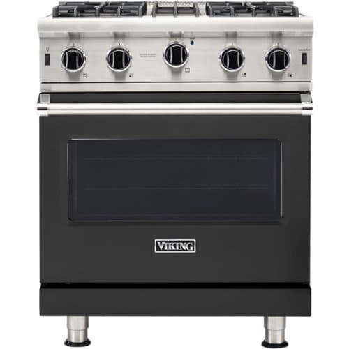 Viking - Professional 5 Series 4.0 Cu. Ft. Freestanding Gas Convection Range - Cast Black