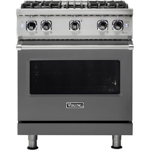 Viking - Professional 5 Series 4.0 Cu. Ft. Freestanding Gas Convection Range - Damascus Gray