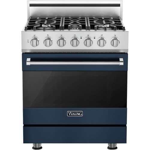 Viking - 3 Series Freestanding Gas 30" Range - Slate Blue