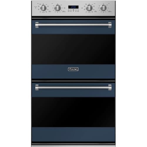 Viking - 3 Series 30" Built-In Double Electric Convection Wall Oven - Blue