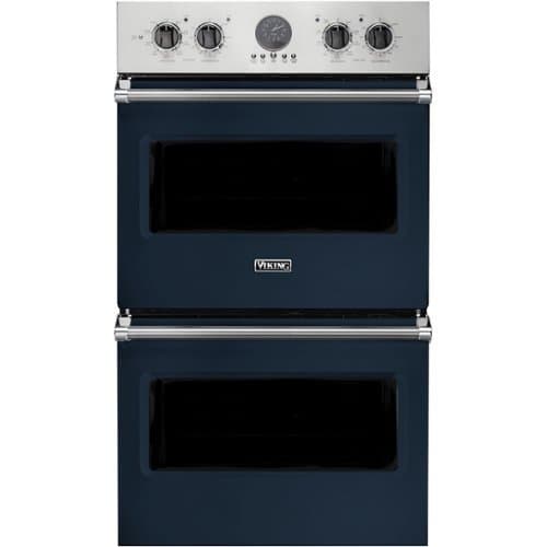 Viking - Professional 5 Series 30" Built-In Double Electric Convection Wall Oven - Blue