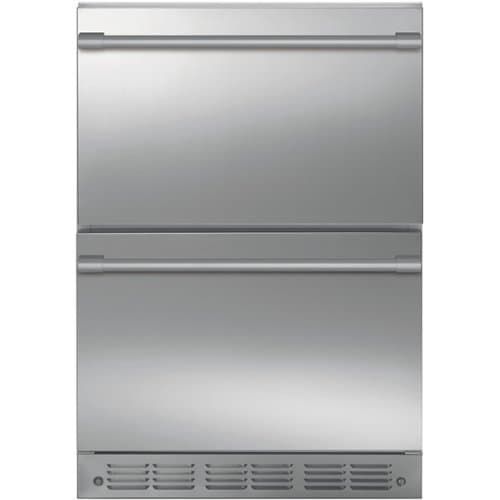 Monogram - 5.0 Cu. Ft. Built-In Mini Fridge with Full-Extension Slide-Out Refrigerated Drawers - Stainless Steel