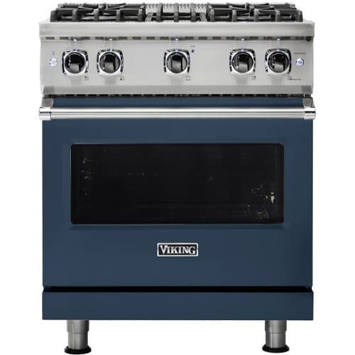 Viking - Professional 5 Series 4.0 Cu. Ft. Freestanding Gas Convection Range - Slate Blue