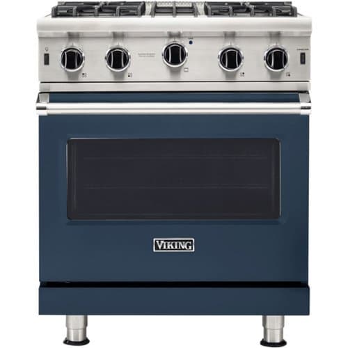 Viking - Professional 5 Series 4.0 Cu. Ft. Freestanding LP Gas Convection Range - Slate Blue