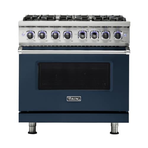 Viking - VGR Freestanding 7-Series Gas 36"W Range - Slate Blue