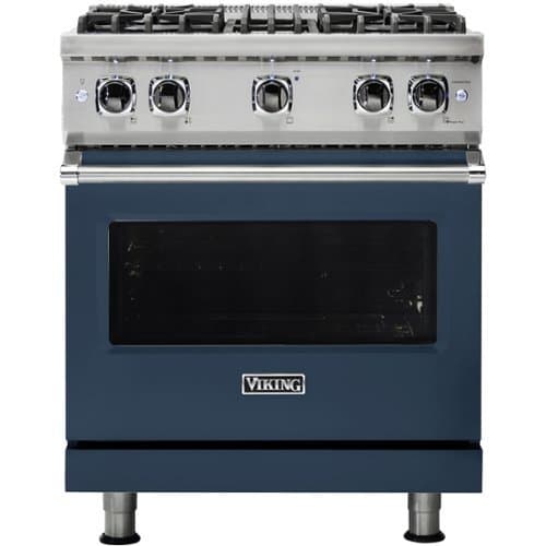 Viking - Professional 5 Series 4.0 Cu. Ft. Freestanding LP Gas Convection Range - Slate Blue