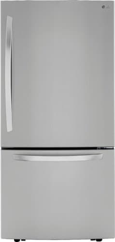 LG - 25.5 Cu. Ft. Bottom-Freezer Refrigerator with Ice Maker - Stainless Steel