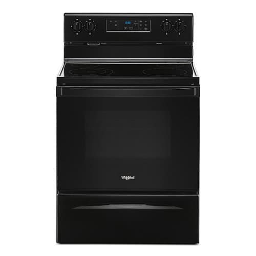 Whirlpool - 5.3 Cu. Ft. Freestanding Electric Range with Keep Warm Setting - Black