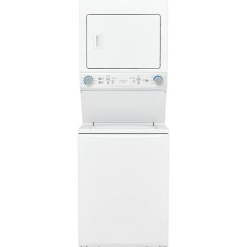Frigidaire - 3.9 Cu. Ft. 10-Cycle Gas Washer and 5.6 Cu. Ft. 10-Cycle Gas Dryer Laundry Center - White