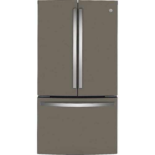 GE - 23.1 Cu. Ft. French Door Counter-Depth Refrigerator with TwinChill Evaporators - Slate