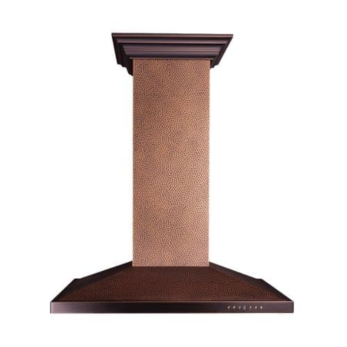 ZLINE - 30 inches - Externally Vented - Island Range Hood - Copper