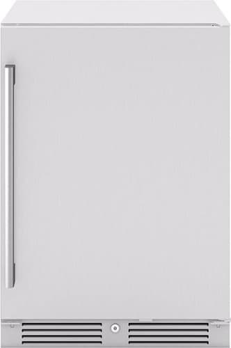 Zephyr - Presrv 24 in. 136-Can Single Zone Outdoor Beverage Cooler - Stainless Steel