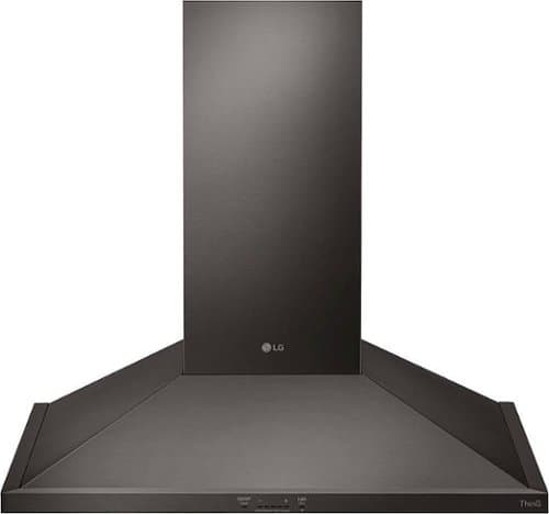 LG - 30 inches - Convertible - Wall Range Hood - Black Stainless Steel