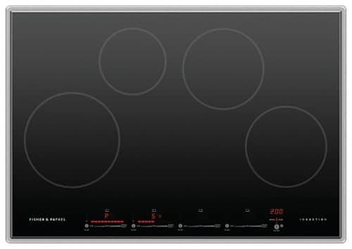 Fisher & Paykel - 30 Inch 4 Zone Induction Cooktop - Black