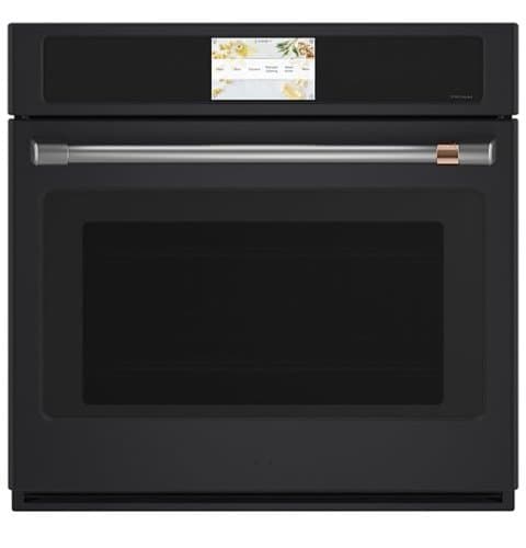 Café - 30" Built-In Single Electric Convection Wall Oven with True European Convection and In-Oven Camera , Customizable - Matte Black