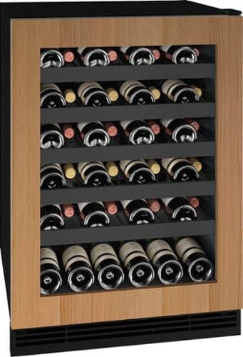 U-Line - 5.5 cu ft 48-750ml bottle Wine Refrigerator with Integrated Door Frame - Custom Panel Ready