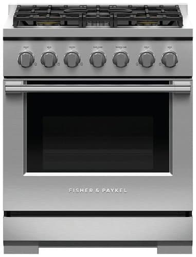 Fisher & Paykel - Professional 30 inch 5 burner Gas Range (LP) - Stainless Steel
