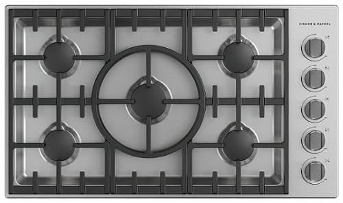 Fisher & Paykel - 36 In Professional Drop-In Gas Cooktop - Stainless Steel
