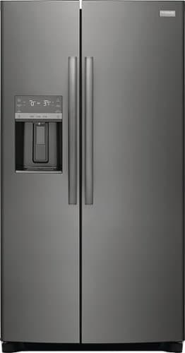 Frigidaire - Gallery 25.6 Cu. Ft. Side-by-Side Refrigerator - Black Stainless Steel