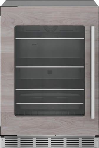 Thermador - 4.9 Cu. Ft. Built-in Under-Counter Glass Door Refrigerator, Left Hinged - Custom Panel Ready