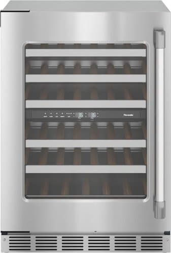 Thermador - Professional Series 41-Bottle Built-In Wine Refrigerator - Stainless Steel