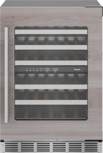 Thermador - Freedom Collection 41-Bottle Built-In Wine Refrigerator - Custom Panel Ready