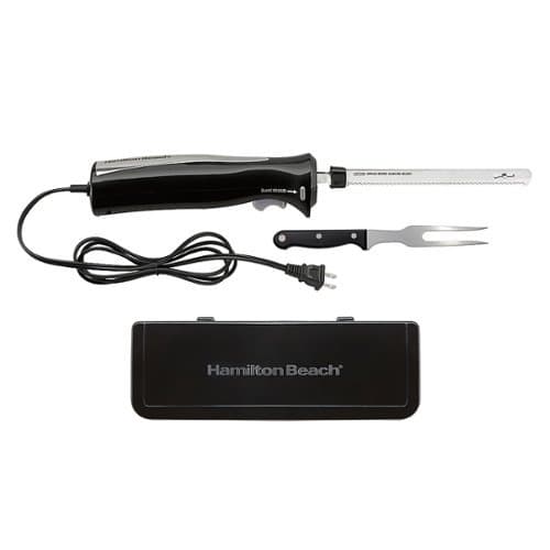 Hamilton Beach - Electric Knife Set with Storage Case - Black