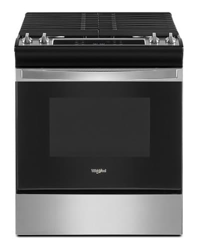 Whirlpool - 5.0 Cu. Ft. Gas Range with Frozen Bake Technology - Stainless Steel
