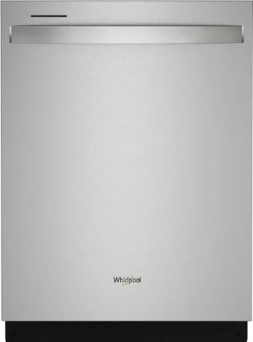 Whirlpool - 24" Top Control Built-In Tub Dishwasher with Large Capacity Tall Top Rack and 50 dBA - Stainless Steel