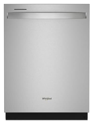 Whirlpool - 24" Top Control Built-In Tub Dishwasher with 3rd Rack, Large Capacity, 47 dBA - Stainless Steel