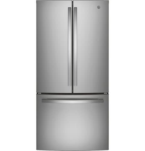 GE - 18.6 Cu. Ft. French Door Counter-Depth Refrigerator with Internal Water Dispenser - Stainless Steel