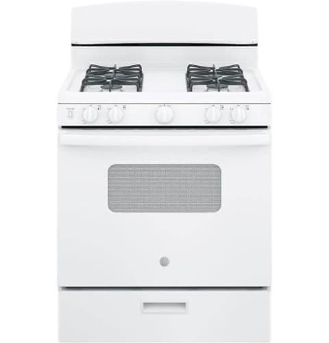 GE - 4.8 Cu. Ft. Freestanding Gas Range - White