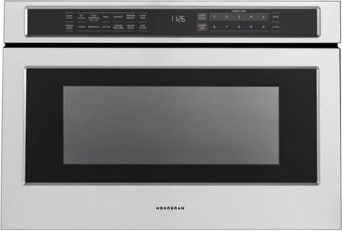 Monogram - 1.2 Cu. Ft. Drawer Microwave with Sensor Cooking and 10 Cooking Modes - Stainless Steel