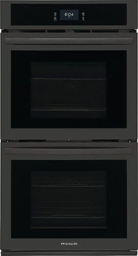 Frigidaire - 27" Double Electric Wall Oven with Fan Convection - Black