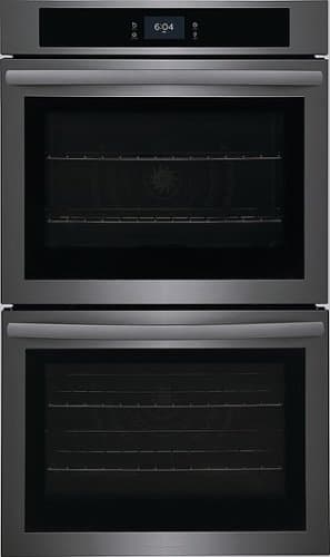 Frigidaire - 30" Built-in Double Electric Wall Oven with Fan Convection - Black Stainless Steel