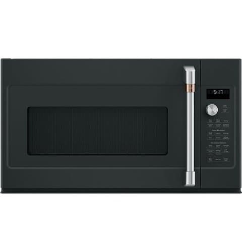 Café - 1.7 Cu. Ft. Convection Over-the-Range Microwave with Sensor Cooking and Air Fry - Matte Black