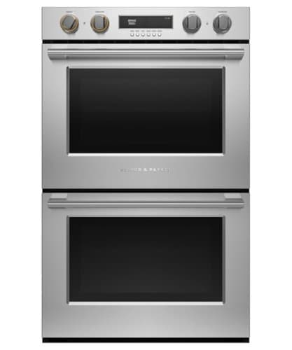 Fisher & Paykel - 30-in Built-In Electric Convection Double Wall Oven - Stainless Steel