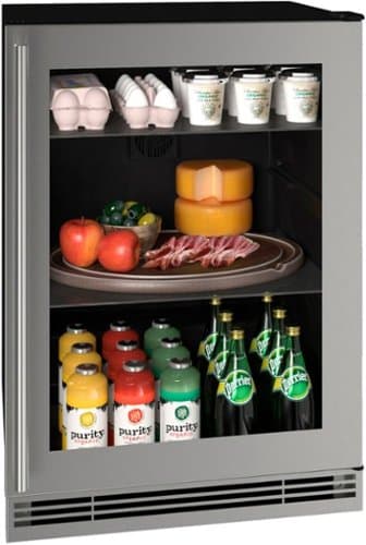 U-Line - 1 Class 5.7 Cu. Ft. Compact Refrigerator - Stainless Steel