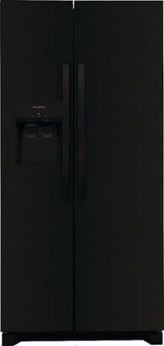 Frigidaire - 22.3 Cu. Ft. Side-by-Side Refrigerator with EvenTemp Cooling System - Black