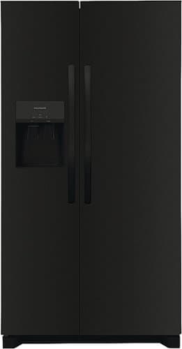 Frigidaire - 25.6 Cu. Ft. Side-by-Side Refrigerator with EvenTemp Cooling System - Black