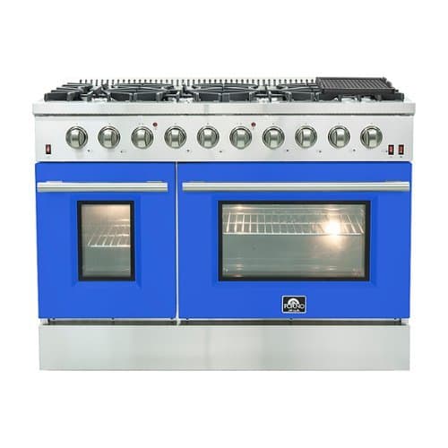 Forno Appliances - Galiano 6.58 Cu. Ft. Freestanding Gas Range with Convection Oven - Blue