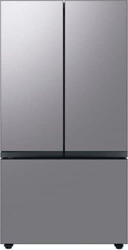 Samsung - OBX Bespoke 30 cu. ft. 3-Door French Door Refrigerator with Beverage Center - Stainless Steel